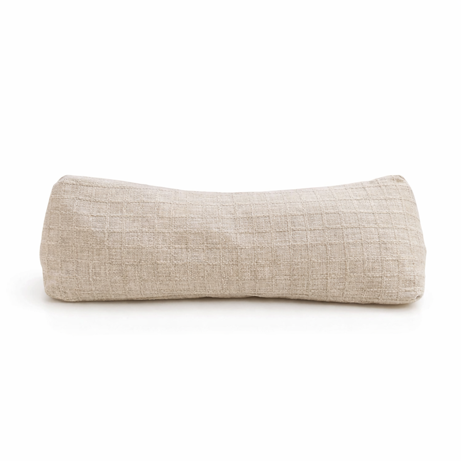 Neck & Cervical Pillows, Pillow Cervical Neck Roll Pillow Buckwheat Hulls Filling Cooling Triangle Organic Buckwheat Pillow (ShanSandal - Sand)