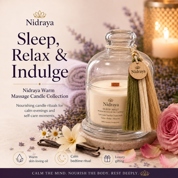 Nidraya Warm Massage Candle Collection