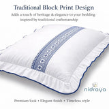 Natural Buckwheat Pillow for Sleeping with Organic Cotton Pillowcase | Adjustable Loft | Breathable for Cool Sleep | 20 x 26 in (Extra Large) Nidraya thumbnail