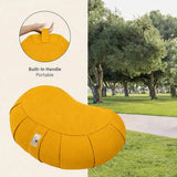 Nidraya Crescent Zafu Meditation Cushion – Mustard Yellow thumbnail