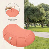 Nidraya Crescent Zafu Meditation Cushion – Peachy Pink thumbnail