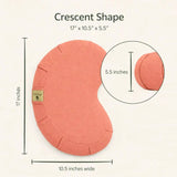 Nidraya Crescent Zafu Meditation Cushion – Peachy Pink thumbnail