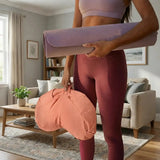 Nidraya Crescent Zafu Meditation Cushion – Peachy Pink thumbnail