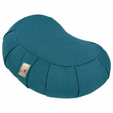 Nidraya Crescent Zafu Meditation Cushion – Teal Blue thumbnail