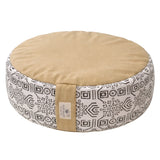 Nidraya Round Zafu Meditation Cushion Plain Filled with Buckwheat with Traditional Block Print (Tribal Ethnic) Nidraya thumbnail